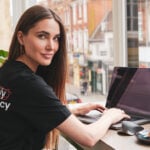 Josie designing and developing a website for a client while blocking ChatGPT and AI from crawling its data.